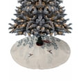 thumbnail image 1 of Blue Botanical Christmas Tree Skirt 36 Inches Large Christmas Skirt Tree, Pastoral Spring Floral Summer Birds Rustic Tree Skirt Christmas Decorations for Fireplace Party Holidays Indoor Outdoor, 1 of 7