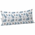 thumbnail image 1 of Blue Botanical Fall Body Pillow Covers 20"x60", Pastoral Maple Leaf Autumn Soft Brushed Microfiber Breathable Throw Pillow Covers, Decorative Pillowcase with Zipper for Couch Sofa Bedroom Living Room, 1 of 9