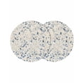 thumbnail image 1 of Blue Botanical Round 13 Inch Placemats Set of 2, Farmhouse Spring Summer Plant HeatResistant Non Slip Place Mats for Dining Table, Wipeable Braided Kitchen Table Mats for Housewarming, 1 of 9