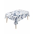 thumbnail image 1 of Blue Botanical Table Cloth, Waterproof Tablecloth for Rectangle Tables, Spring Floral Watercolor Leaf Reusable Washable Fabric Table Cover for Restaurant Kitchen Dining Tables 54"x108", 1 of 9