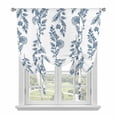 thumbnail image 1 of Blue Botanical Tie Up Curtains for Windows, Adjustable Balloon Window Shades, Pastoral Elegant Spring Floral Kitchen Window Treatments Farmhouse Short Curtains with Rod Pocket 42"x45", 1 of 8