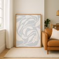 Blue Botanical Wall Art Print, Minimalist Decor - Walmart.com