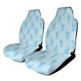 thumbnail image 1 of Blue Bow Pattern Background Set of 2 Car Seat Covers Seat for Carseats Front Seat Auto Car Interior Accessories Universal 2 Piece, 1 of 6
