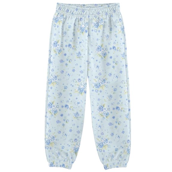 Blue Bow-shaped Flower Boys Pants Kids Casual Sweatpants Joggers Toddler Sports Pants 3-10 Years