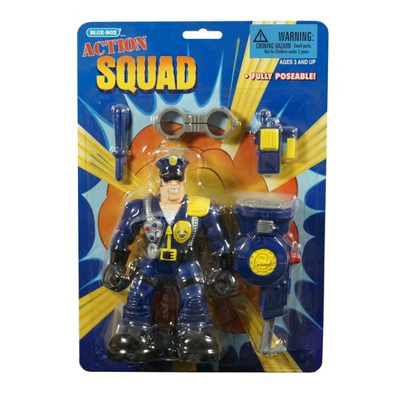 Blue Box Action Squad Law Enforcer Figure
