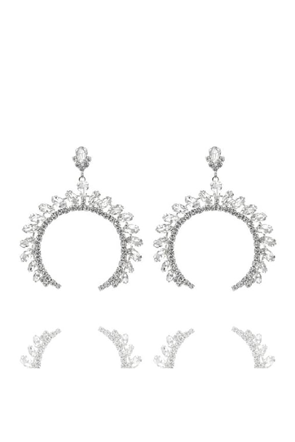 Inc Crystal Squash Blossom Dangle Earring for Women, Teens - Bridal Earrings, Bridal Jewelry