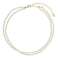 thumbnail image 1 of Blue Box Boutique Inc Gold Plated White Crystal Choker Necklace for Women, Teens, 1 of 5
