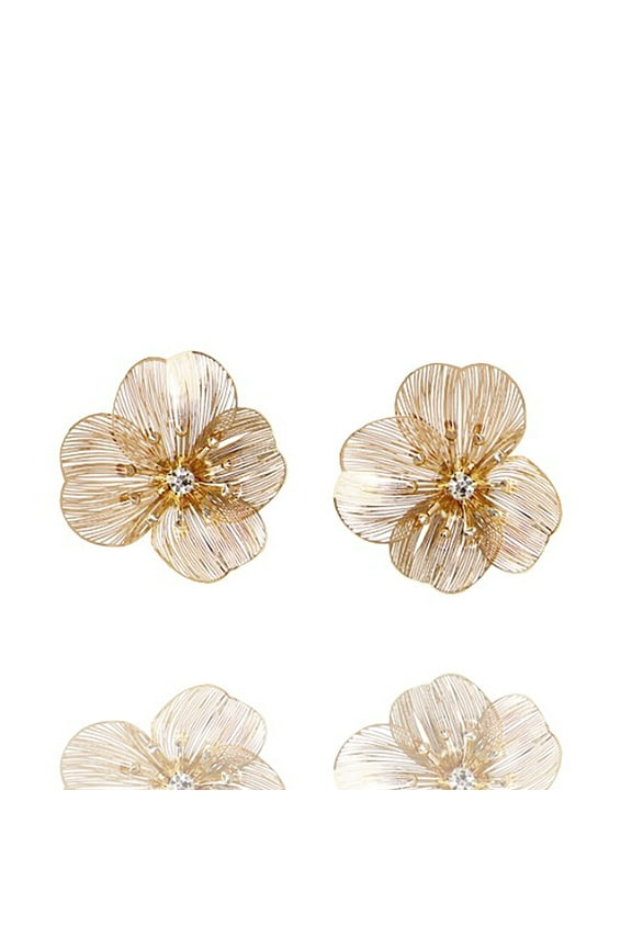 Inc Wired Petal Statement Floral Drop Earrings for Women, Teens