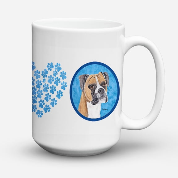 Blue Boxer Coffee Mug 15 oz