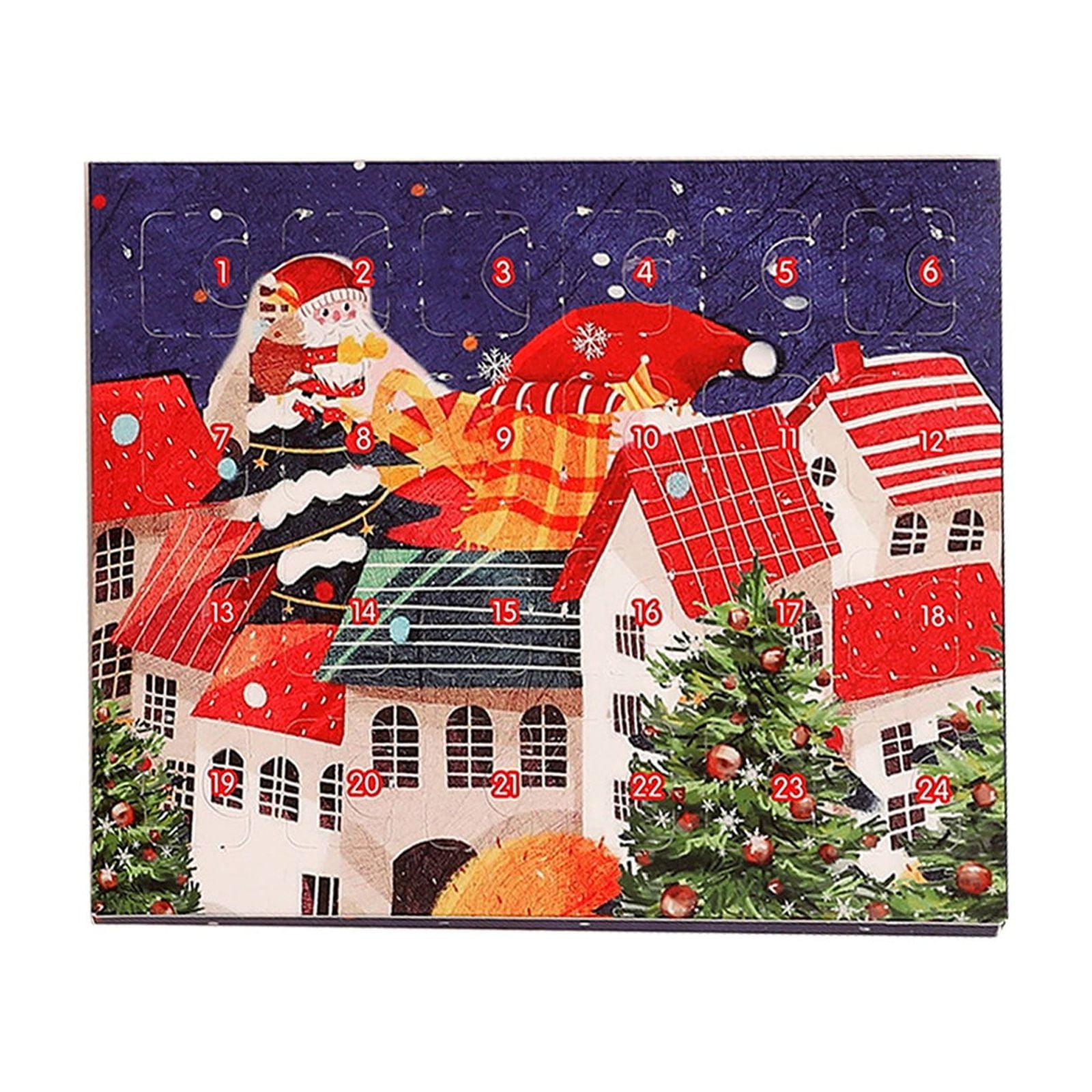 Blue Bracelet Gift Blue Horizontal Box Christmas Countdown Calendar