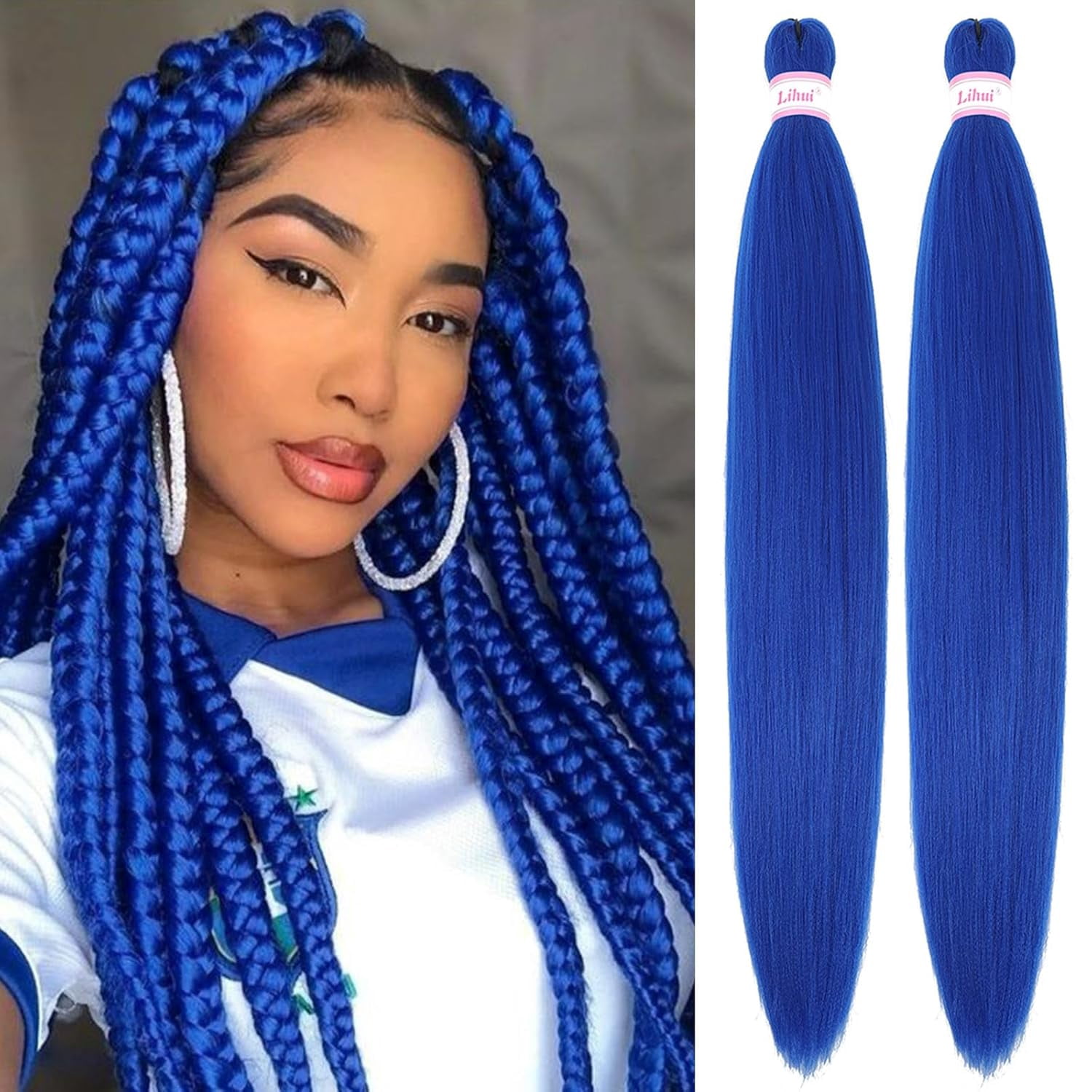 Lush Blue Braiding Hair Picture in HD Lush Blue Braiding Hair Picture in HD