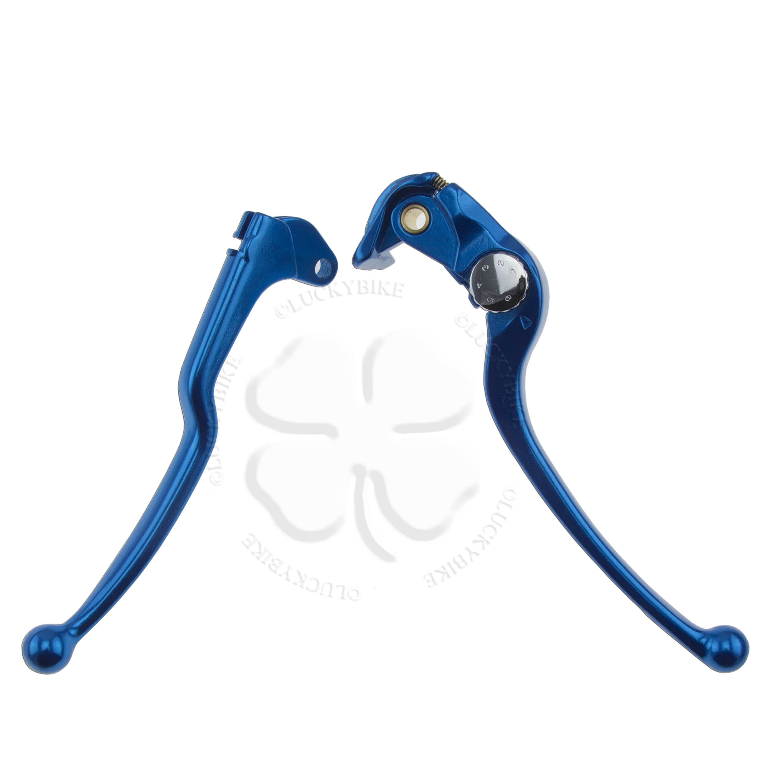 Leviers De Frein Et Embrayage Longs CNC Bleus Pour Suzuki GSXR 600 K4 K5 (2004-2005) – Neufs
