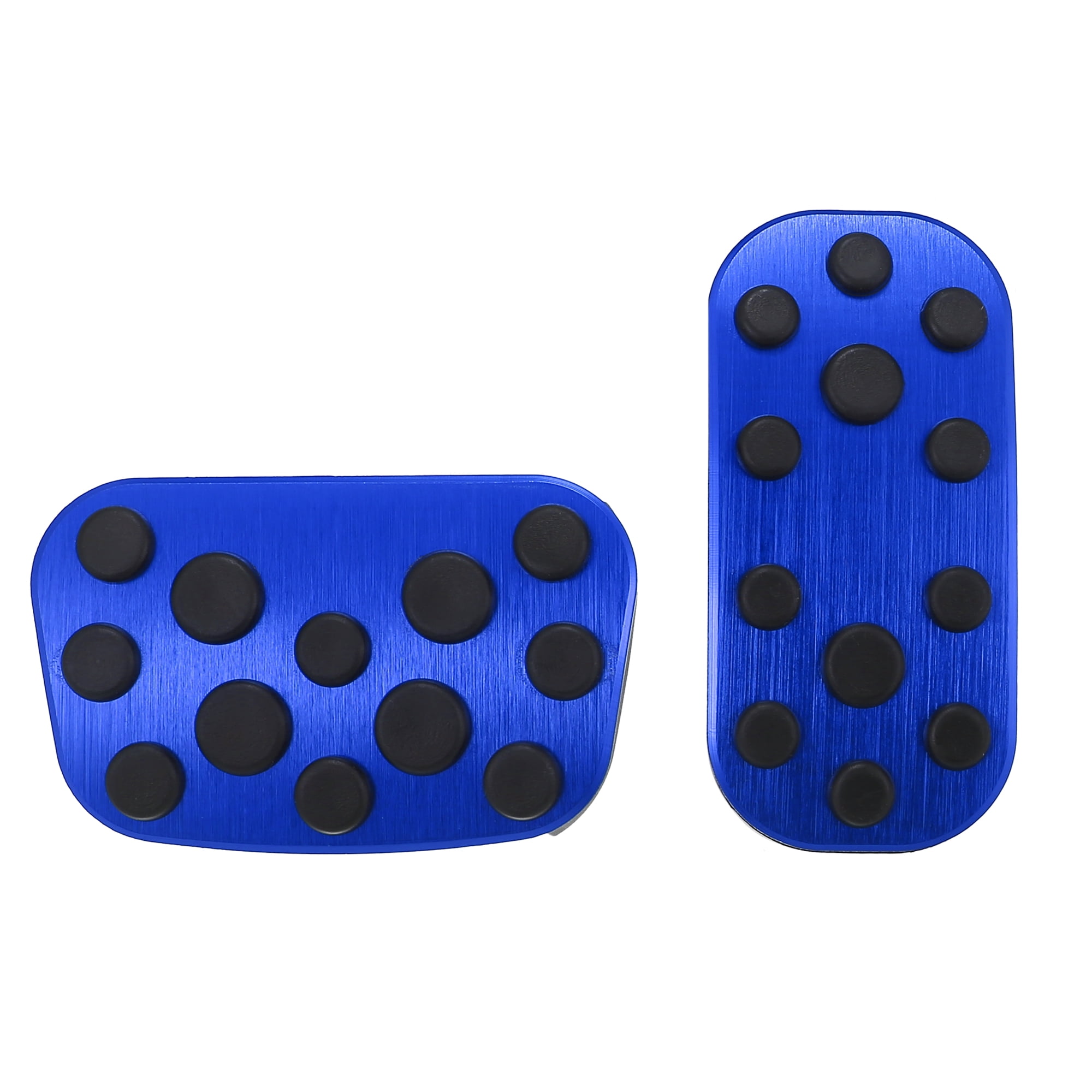 Blue Brake and Gas Accelerator Pedal Covers Kit Anti Slip No Drilling Foot Pedal Pads for Toyota
