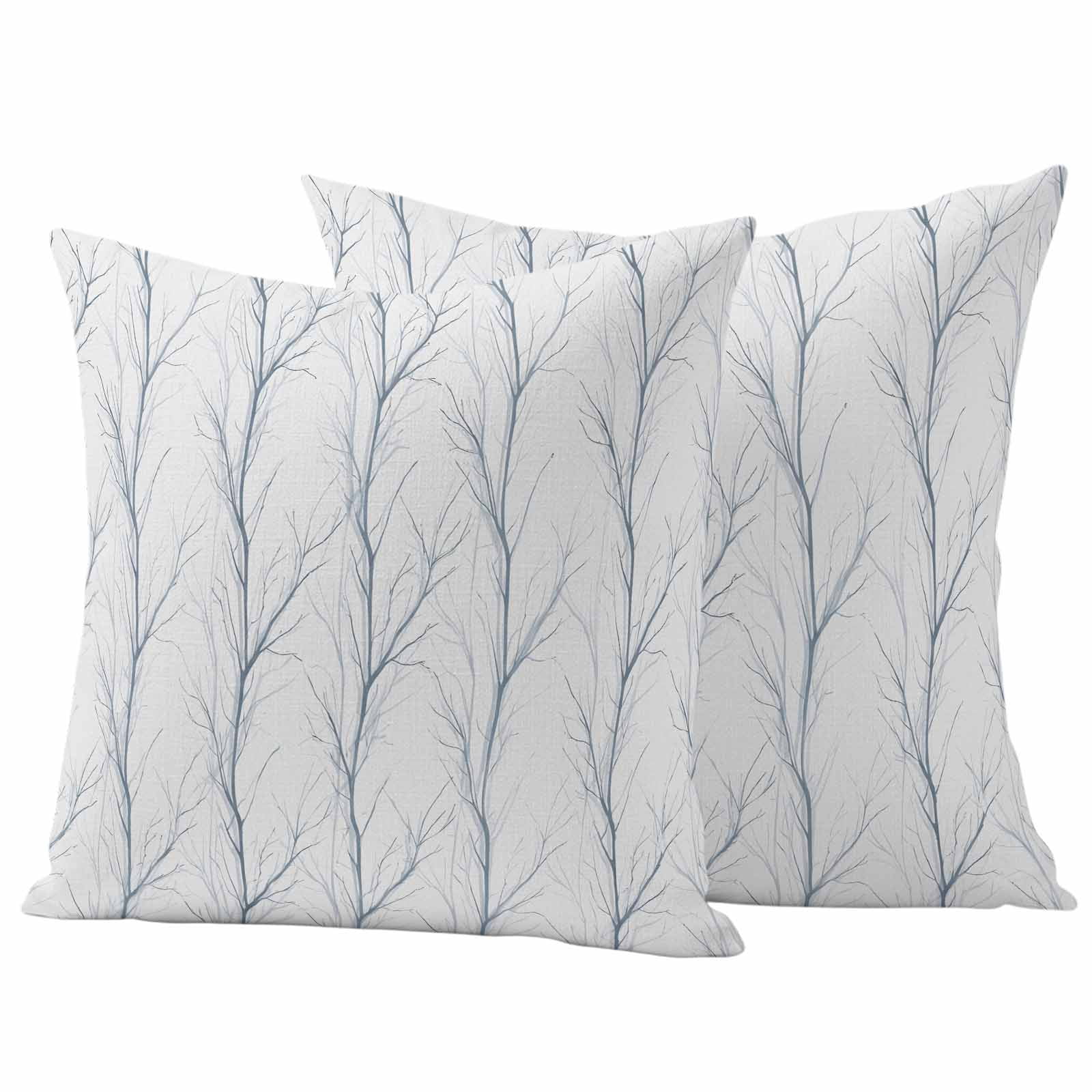 Blue Branch Outdoor Waterproof Pillow Covers, Autumn Leaf Country Tree ...