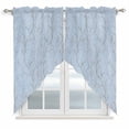 thumbnail image 1 of Blue Branches Swag Valances for Windows, Kitchen Window Curtains Over Sink, Vintage Art Farmhouse Window Treatment Curtains for Living Room/Bedroom Curtains 2 Panel Sets 36"x45", 1 of 8