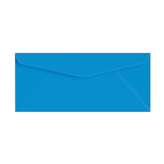 Blue Bright Color #10 Envelopes - Great for Mailing Letters, Business Memos, Invitations, Invoices, Bills | 4 1/8" x 9 1/2" | 50 Envelopes
