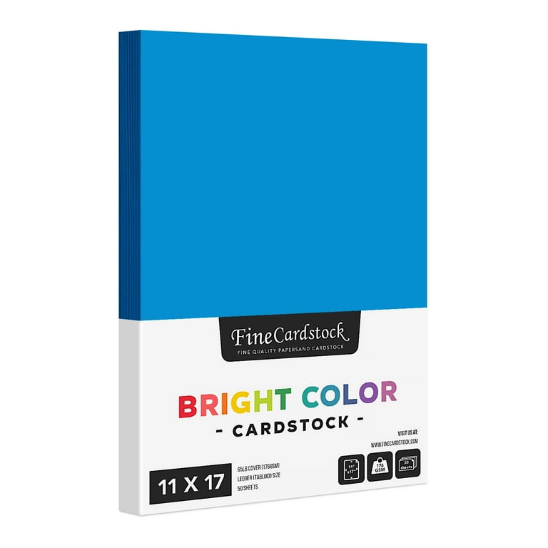 Blue Card Stock Paper 8.5 X 11 – Heavy Cover Stock For Invitations, Crafts, Printing