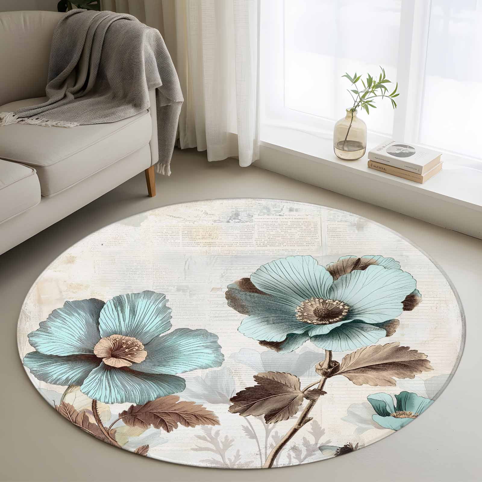 3 Ft Round Rugsnull