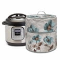 thumbnail image 1 of Blue Broccoli Pressure Cooker Cover Farmhouse Rustic Floral Retro Victorian Style Dust Cover for Kitchen Appliances with Top Handle & Storage Pockets, Fits 8 Quart Instant Pot, Air Fryer, Crock Pot, 1 of 9