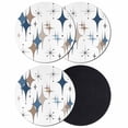 thumbnail image 1 of Blue Brown Diamond Coasters Set of 4, Absorbent Coasters for Drinks, Modern Geometric Middle Century Coaster for Desk Coffee Table Protection, Home Decor House Warming Gifts 4", 1 of 8