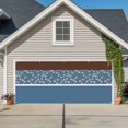 thumbnail image 1 of Blue Brown Flowers Garage Door Cover Banner 7 x 16 FT, Classic Botanical Art Elegant Garage Door Curtains Backdrop with Grommets for Indoor Outdoor Wall Party Porch Yard Decorations Background, 1 of 9