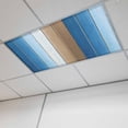 thumbnail image 1 of Blue Brown Fluorescent Light Covers, Gradient Wood Grain Farmhouse Country Magnetic Light Covers for Ceiling Lights, Fluorescent Ceiling Shade Filters for Classroom Bedroom Office 4x2Ft x 1PCS, 1 of 8