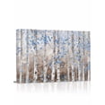 thumbnail image 1 of Blue Brown Forest Wall Art for Living Room, Canvas Picture Wall Decor for Bathroom Bedroom, Modern Oil Painting Art Painting Artwork for Office Kitchen Hallway Dining Room Home Decorations 16"x20", 1 of 8