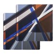 thumbnail image 1 of Blue Brown Geometric Kitchen Dish Towels for Drying Dishes Set of 2, Modern Abstract Art Lines Waffle Weave Microfiber Hand Tea Bathroom Towels Quick Dry & Absorbent Towel 12x12, 1 of 7