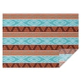thumbnail image 1 of Blue and Brown Geometric Pattern Rectangle Tablecloth 60"x84",Waterproof Polyester Rectangle Table Cloth, Wipeable Spillproof Polyester Tablecloth for Dining, Camping, Indoor and Outdoor, 1 of 5