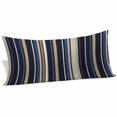 thumbnail image 1 of Blue and Brown Geometric Stripe Pattern Body Pillow Covers 20"x54", Soft Brushed Microfiber Breathable Throw Pillow Covers, Decorative Pillowcase with Zipper for Couch Sofa Bedroom Living Room, 1 of 9