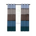 thumbnail image 1 of Blue Brown Grey Blackout Curtains 72 Inches Long for Bedroom, Vintage Stripe Farmhouse Wood Grain Thermal Insulated Room Darkening Black Out Window Curtain Panels Grommet Drapes for Living Room, 1 of 8