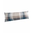 thumbnail image 1 of Blue Brown Plaid Body Pillow Covers, Modern Abstract Striped Gingham Checked Soft Bed Throw Pillowcases Breathable Cooling Long Lumbar Body Pillow Sham Cover for Bed Sofa 20''x54'', 1 of 7