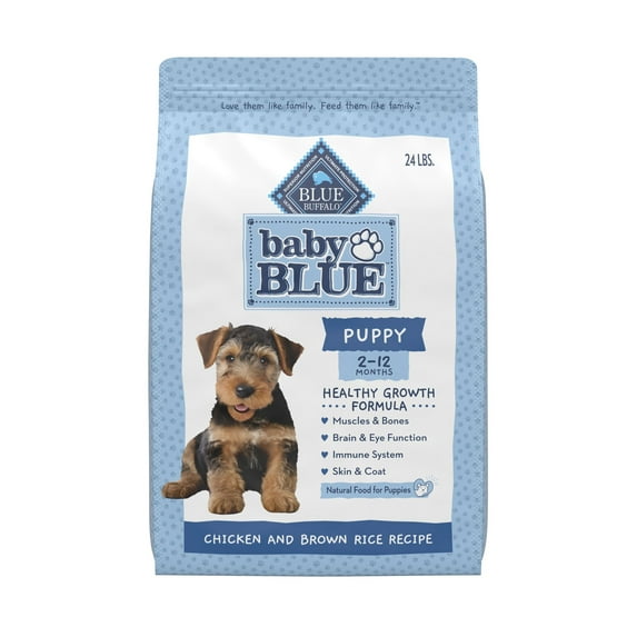 Blue Buffalo Baby BLUE Healthy Growth Puppy Dry Food, Chicken, 24-lb Bag
