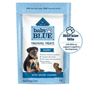Blue Buffalo Baby BLUE Puppy Training Treats for Dogs with DHA, Savory Chicken, 4-oz. Bag (4 Pack)