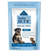 Blue Buffalo Baby BLUE Puppy Training Treats for Dogs with DHA, Savory Chicken, 4-oz. Bag