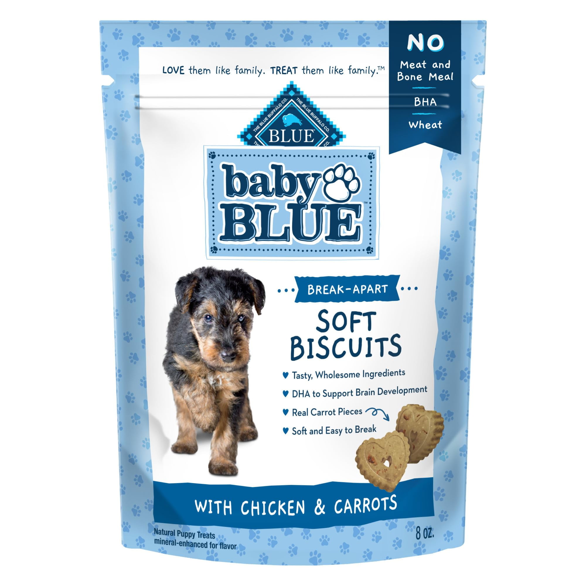 Blue Buffalo Baby BLUE YPF5 Soft Biscuits with DHA, Natural Dog Treats