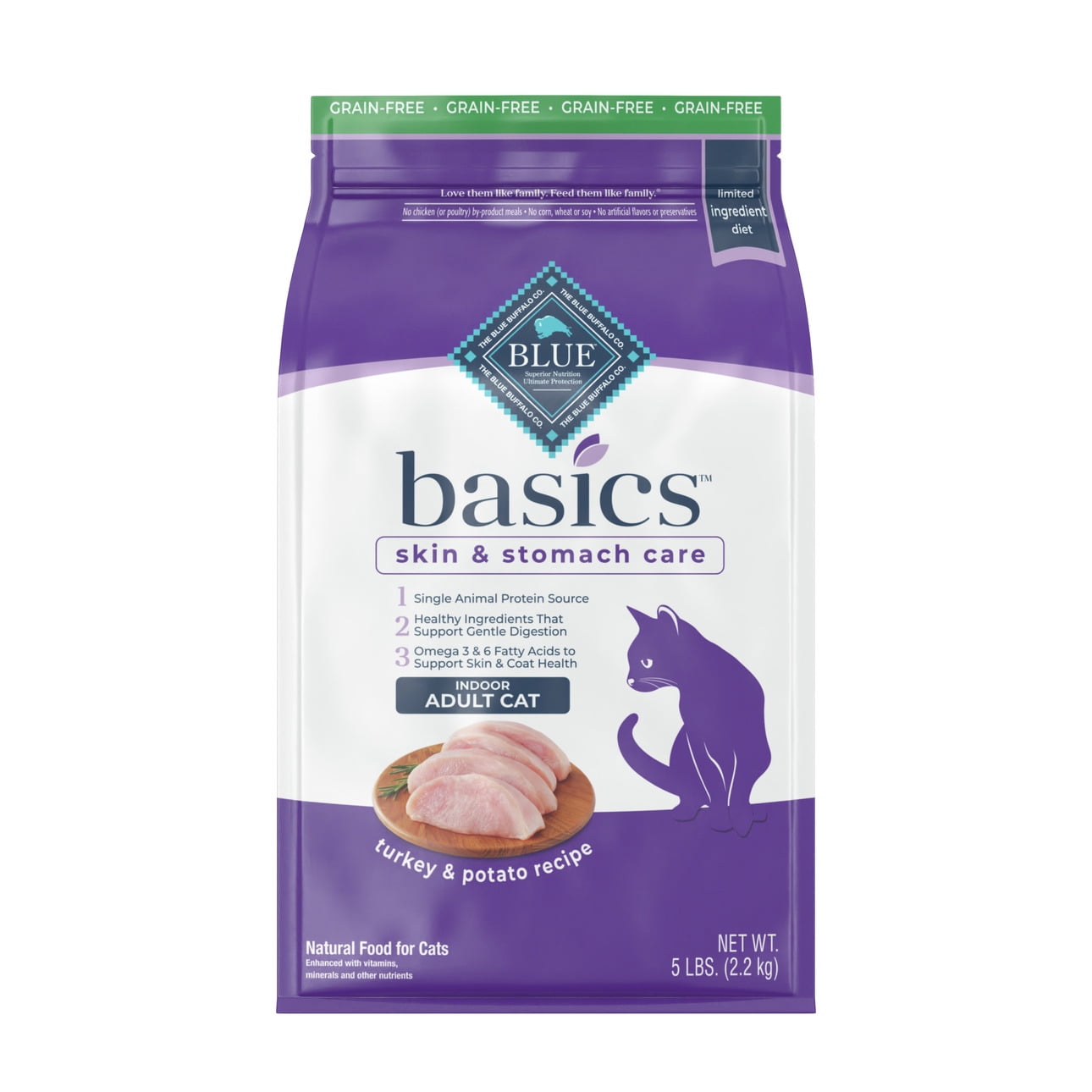 Blue buffalo sensitive clearance stomach cat food walmart