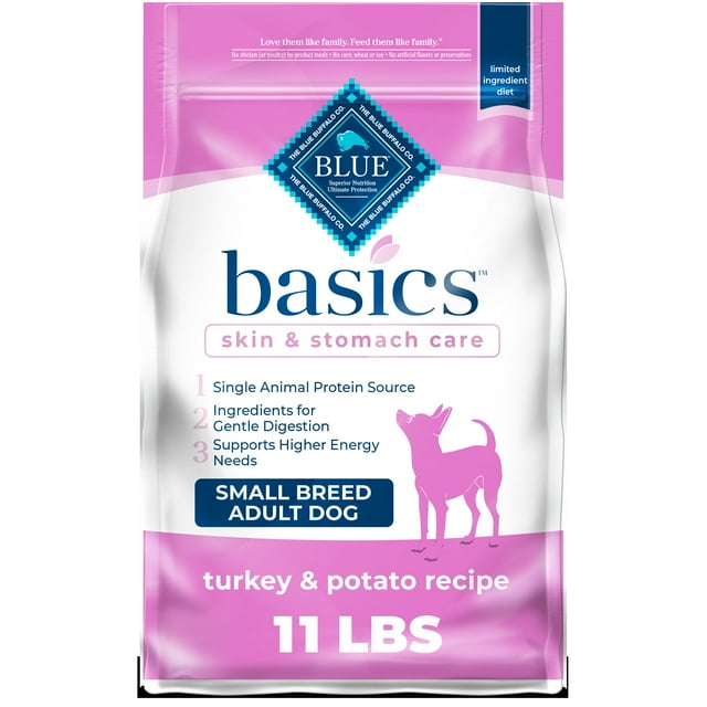 Blue Buffalo Basics Skin & Stomach Care Small Breed Turkey and Potato ...