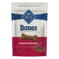 thumbnail image 1 of Blue Buffalo Bones Natural Crunchy Dog Treats, Large Dog Biscuits, Beef 16-oz, 1 of 10