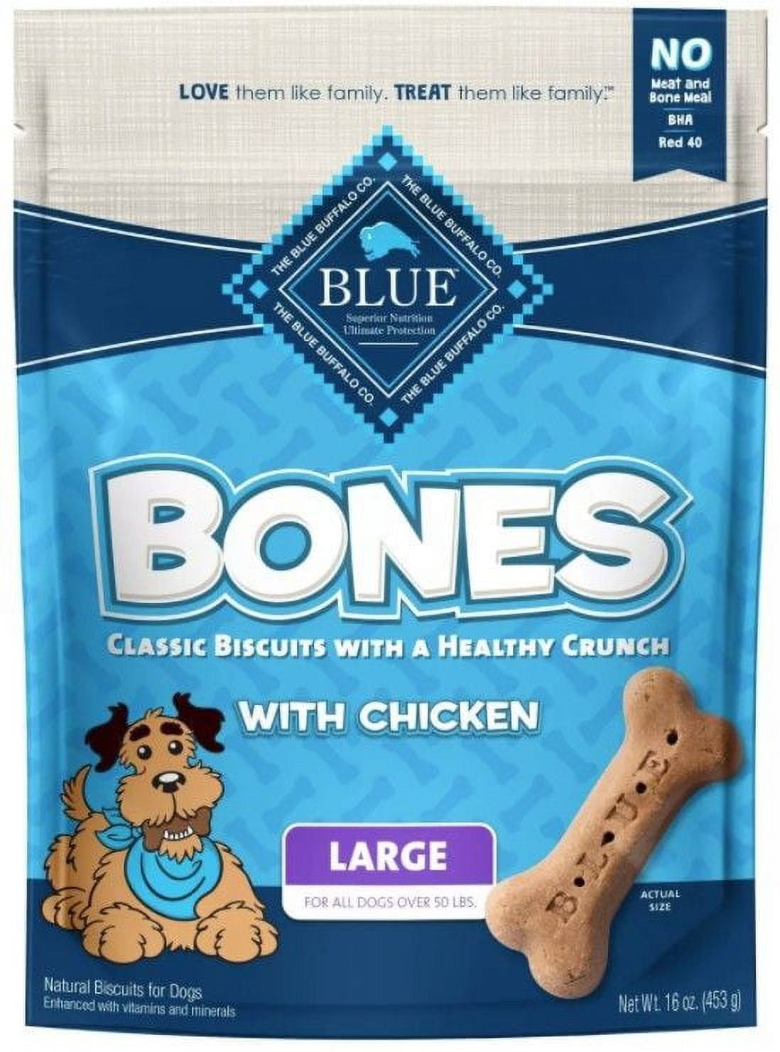 Blue Buffalo Classic Bone Biscuits with Chicken Large [Dog, Made in the