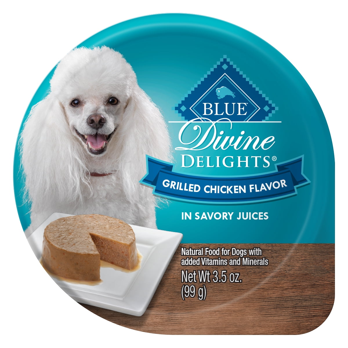 Blue Buffalo Delights Natural Adult Small Breed Wet Dog Food Cup, Grilled Chicken Flavor in