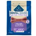 thumbnail image 1 of Blue Buffalo Dental Bones Large Natural Dental Chew Dog Treats, 12-oz. Bag, 1 of 10