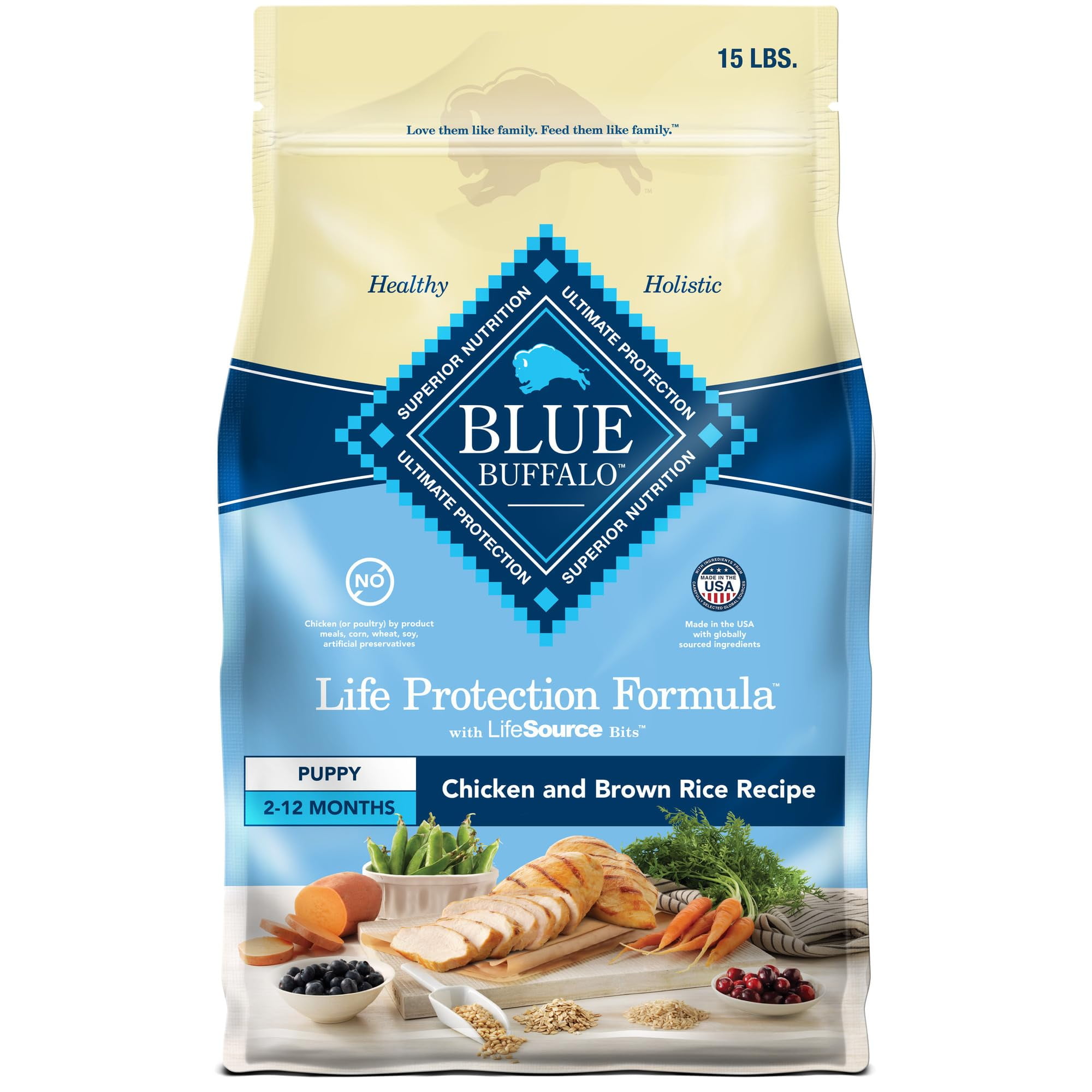 Blue Buffalo Dog Food STF9 for Puppies, Life Protection Formula