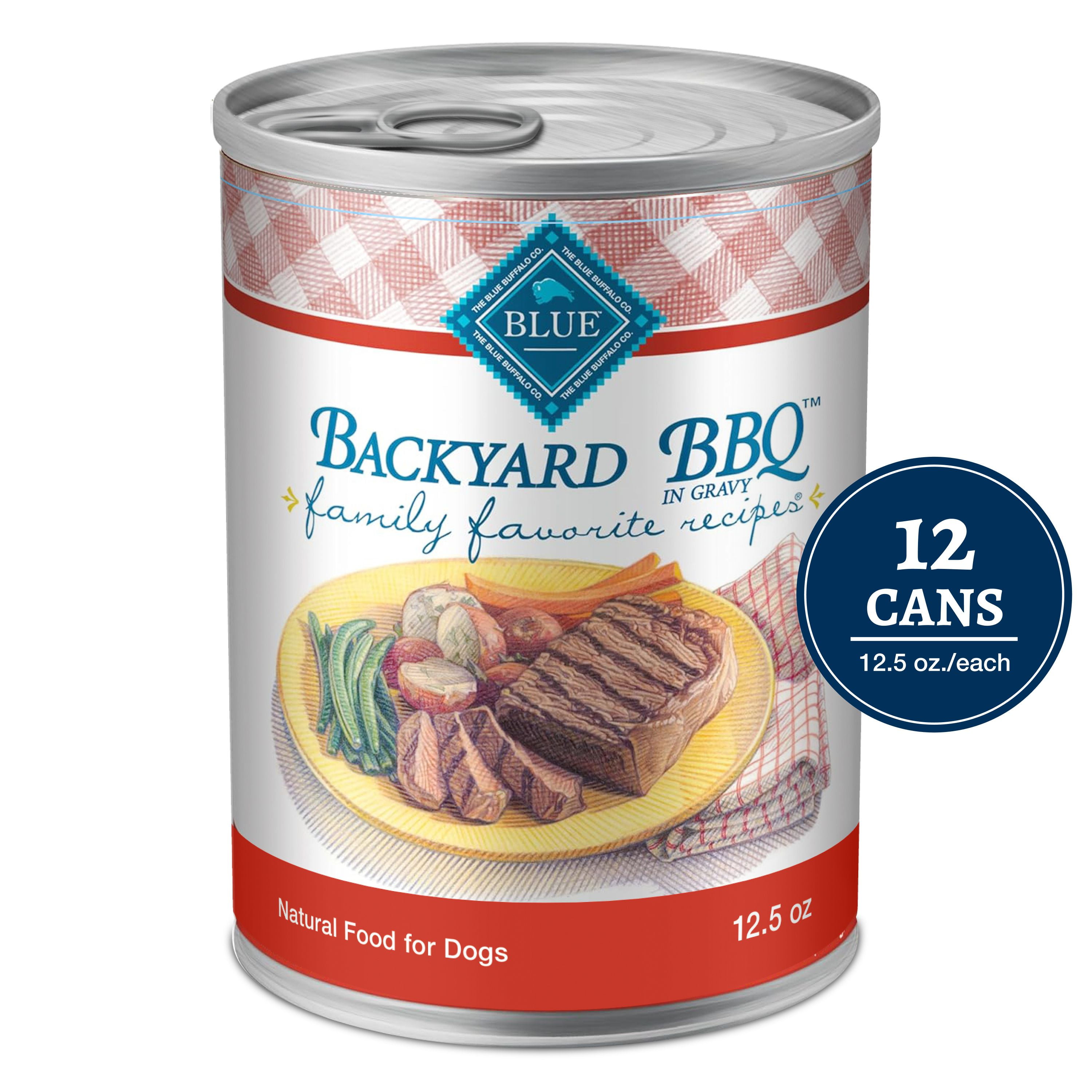 Blue Buffalo Family Favorite Recipes Backyard BBQ Canned Dog Food Blue Buffalo Family Favorite Recipes Backyard BBQ Canned Dog Food