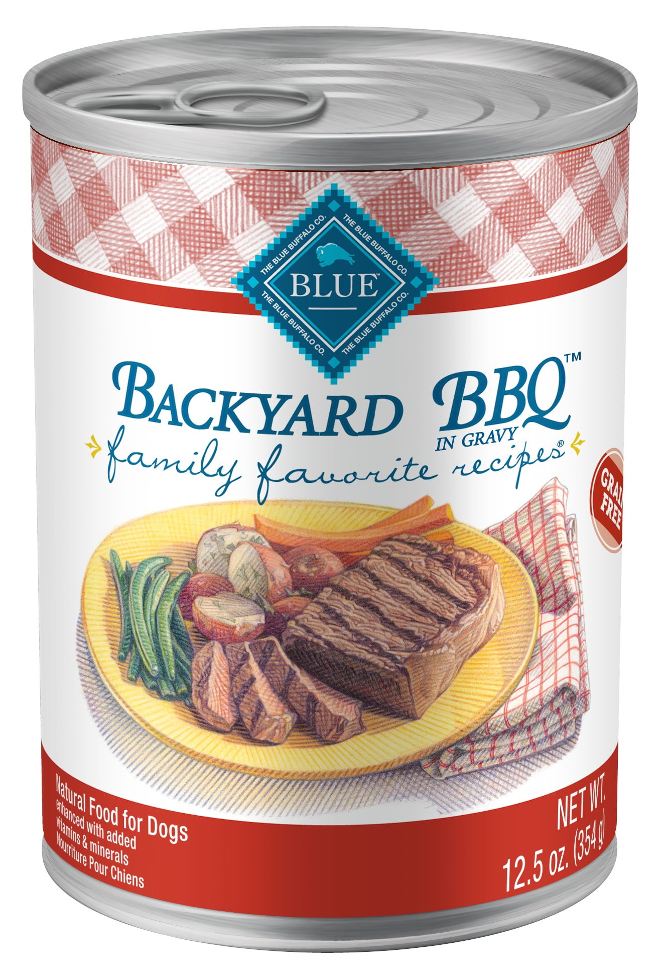 Blue Buffalo Family Favorites Natural Adult Wet Dog Food Backyard