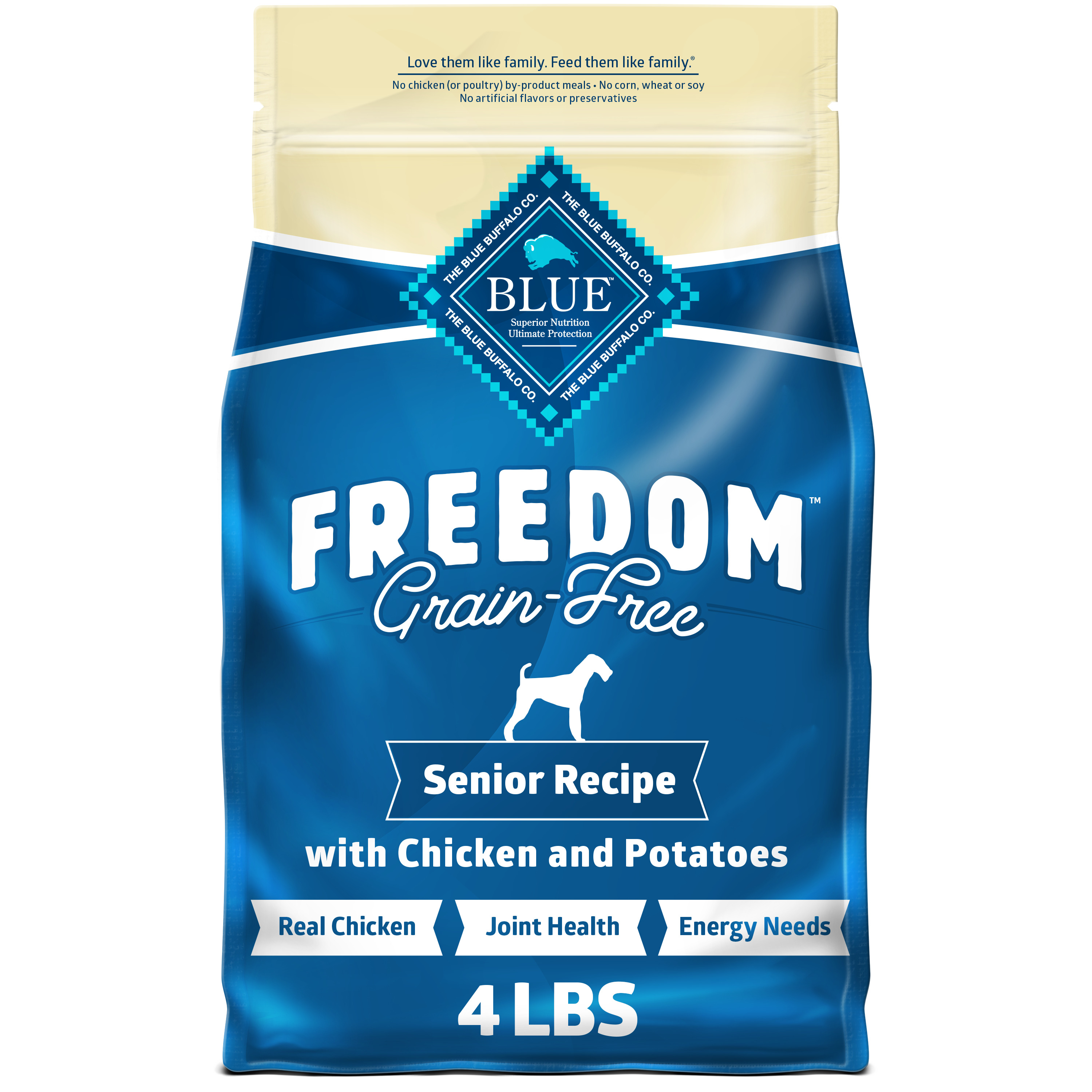 Blue Buffalo Freedom Chicken Dry Dog Food for Puppies, GrainFree, 24 lb. Bag