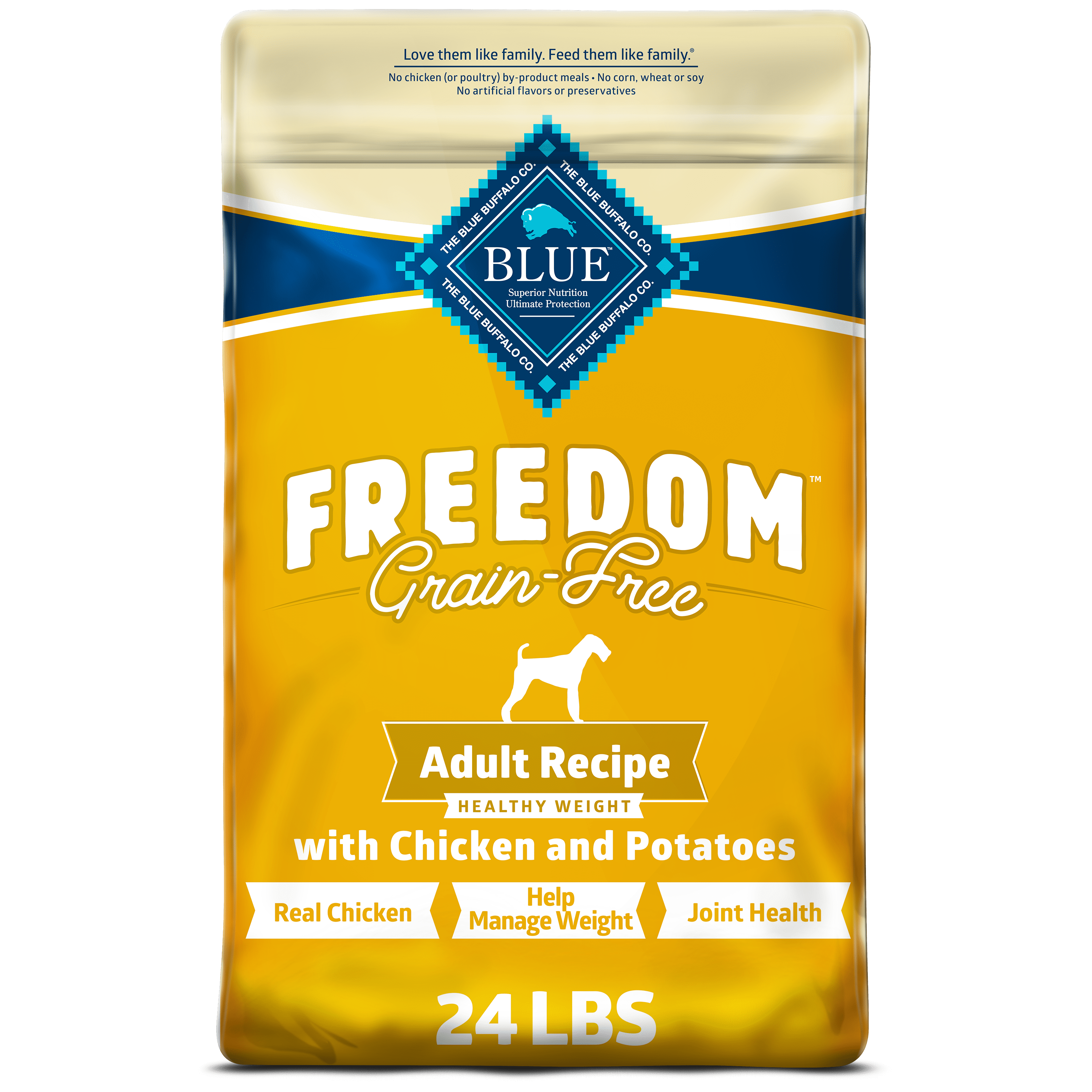 Blue Buffalo Freedom Grain-Free Healthy Weight Dry Dog Food, Chicken ...
