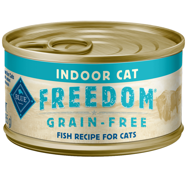 Blue Buffalo Freedom Grain Free Natural Adult Pate Wet Cat Food, Indoor