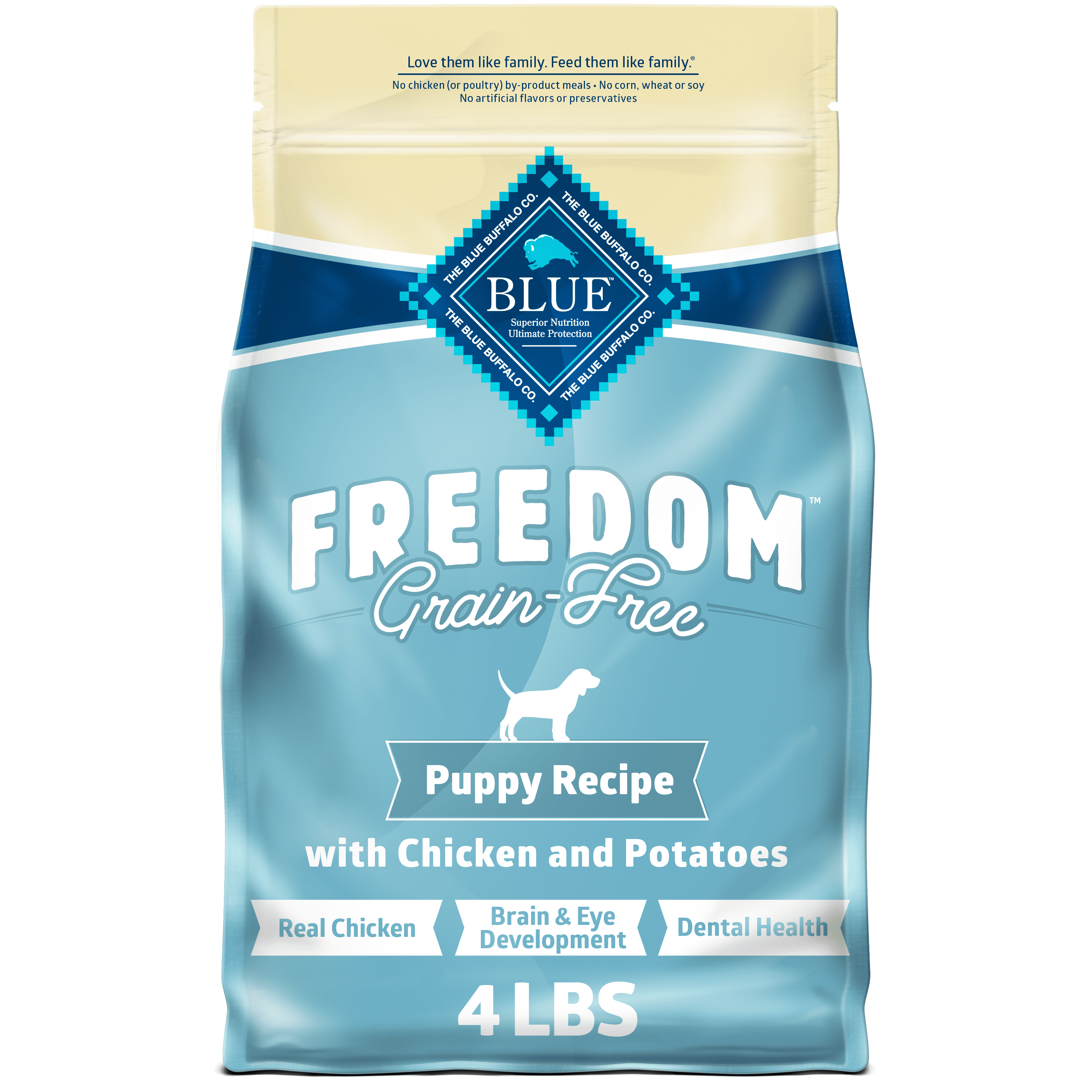 Blue Buffalo Freedom Grain-Free Puppy Dry Dog Food With DHA, Chicken ...