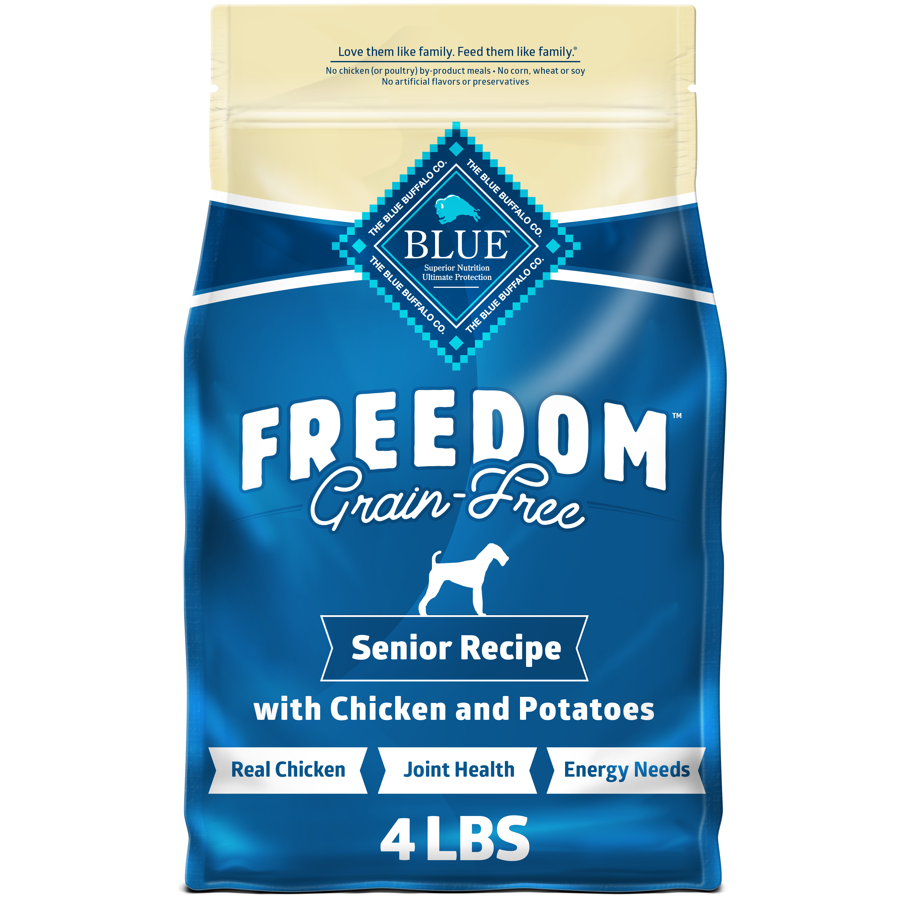 Blue Buffalo Freedom Grain Free Senior Dry Dog Food Chicken Potatoes Blue Buffalo Freedom Grain Free Senior Dry Dog Food Chicken Potatoes